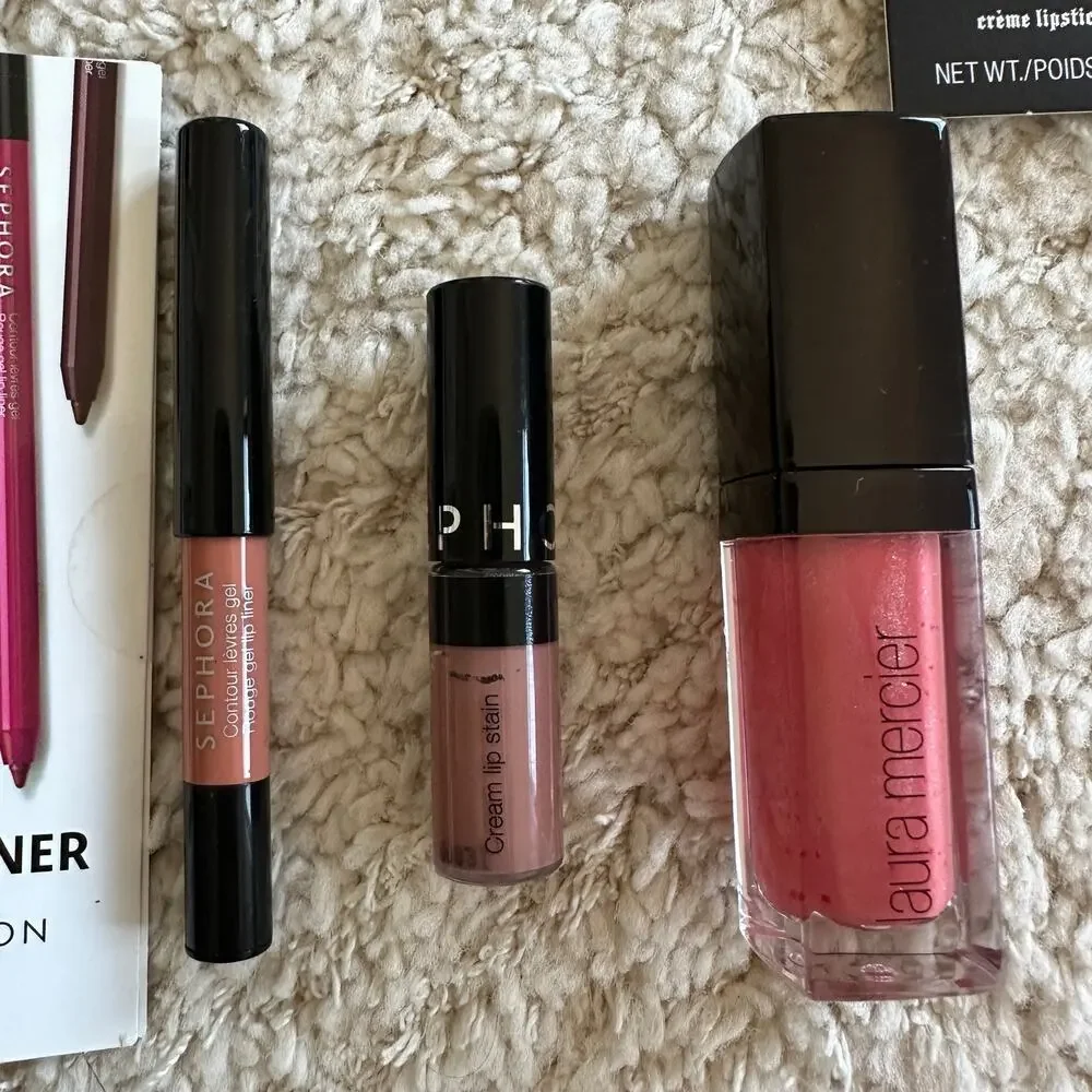 Lip Makeup Sample Lot of 5 Giorgio Armani, KatVonD, Sephora, Laura Mercier